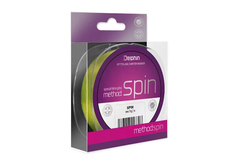 Delphin METHOD SPIN sárga (0,20mm 3,7kg 150m)