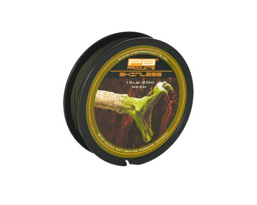 Skinless 25lb Weed 20m merevbevonatos növényzetszínű előkezsinór