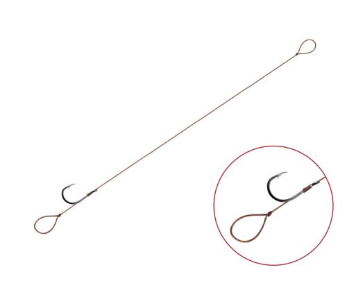 Kötött horog Delphin Proxi Loop / 6db 12cm / 0,10mm / BARB #6