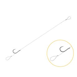   Kötött horog Delphin FLR Loop / 6db 8cm / 0,22mm / B-LESS #6