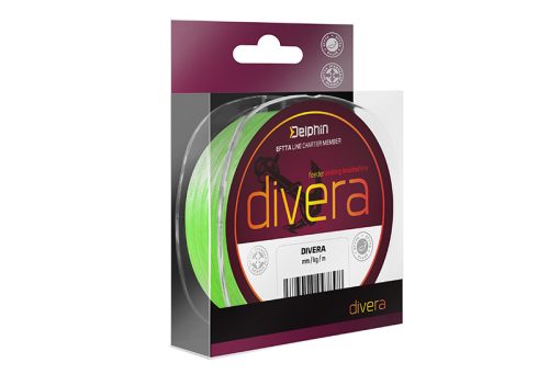 Delphin DIVERA Feeder / fluo zöld 0,10mm 4,5kg 150m