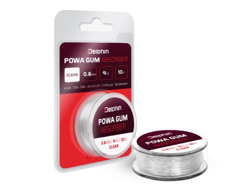 Delphin POWA GUM Absorber Transzparens 1.2mm/10kg/5m monofil előkezsinór