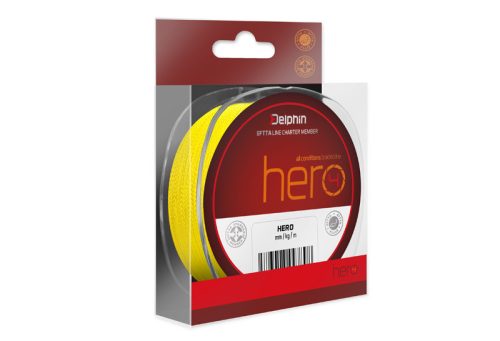 Delphin HERO 4 / fluo sárga (0,12mm 8,2kg 300m) - main