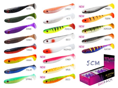 Top mix BOMB! Rippa csali / 5db 5cm/Agresor Redface Best Candy Virus