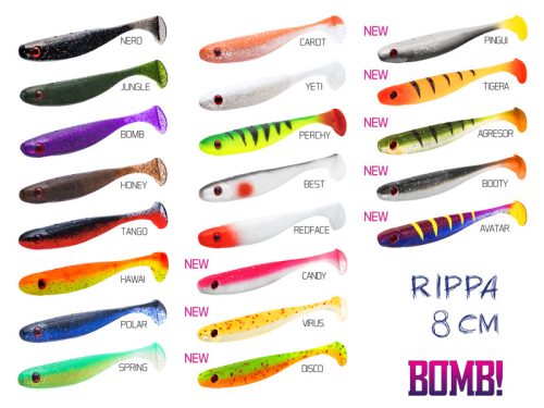 Top mix BOMB! Rippa csali / 5db 8cm/Agresor Redface Best Candy Virus