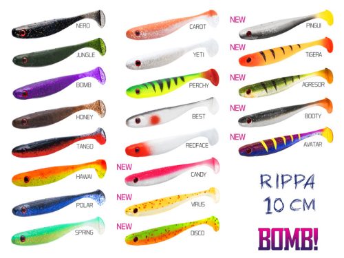 Top mix BOMB! Rippa csali / 5db 10cm/Agresor Redface Best Candy Virus