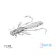 Delphin MANYA UVs nimfa / 5db 10.5cm/PEARL