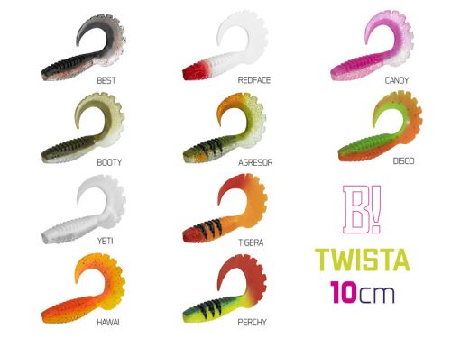 Gumihal Delphin TWISTA UVs / 5db 10cm/AGRESOR