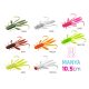 Top mix Delphin MANYA UVs nimfa / 5db 10.5cm / Pearl + Candy + Firedot + Reactor + Brick