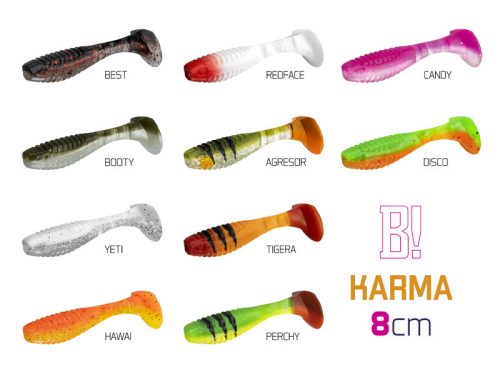 Top mix Delphin KARMA UVs / 5db 8cm / Perchy + Redface + Candy + Hawai + Best