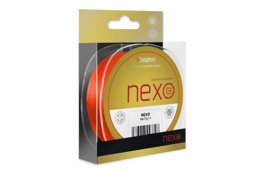 Delphin NEXO 8 / fluo narancsszínű 0,16mm 9,9kg 1300m pergető és feeder zsinór