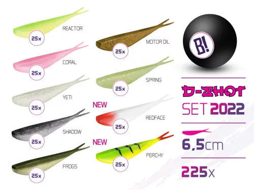 BOMB D-SHOT 2022 csali szett 6,5cm / 225db - main
