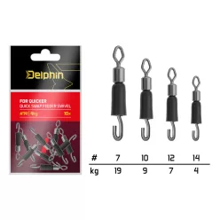 Delphin FDR Quicker Csavarodás mentes gyors forgókapocs / 10db - main