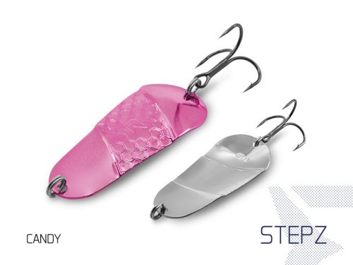 Delphin STEPZ StripSCALE támolygó kanál 10g CANDY Hook #2