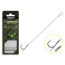Delphin Braided Sting Feeder Rig / 10db (12cm/0,20mm/Chinu #6) - main