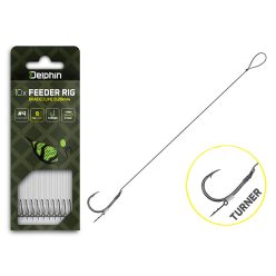 Delphin Braided Sting Feeder Rig / 10db (8cm/0,20mm/Turner #4) - main