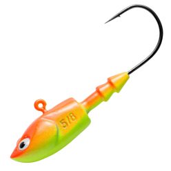 DAM DEEP 3/8 OZ JIG HEAD FLUO OR/Y