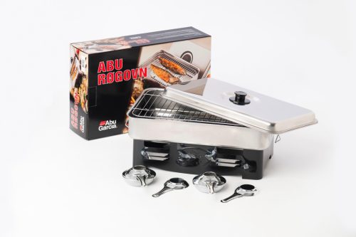 STAINLESS STEEL SMOKER WITH 2 BURNERS
