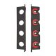 BRMTL BER TWIST LOCK UTILITLY 4 ROD RACK