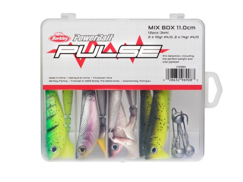 Pulse Shad Box 11cm incl Jigheads 12/4ps