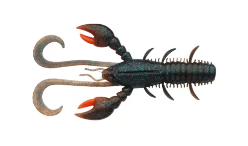 Hollow Craw 10cm Dark Cray UV Claw 6pcs