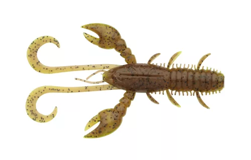 Hollow Craw 10cm Brown Chartreuse 6pcs