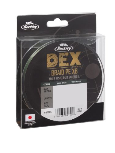 Berkley DEX x8 PE .04mm 150m 4.1kg MG
