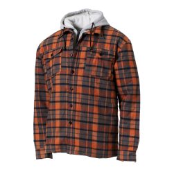 TWIN SHIRT JACKET XXL ORANGE/GREY CHECK