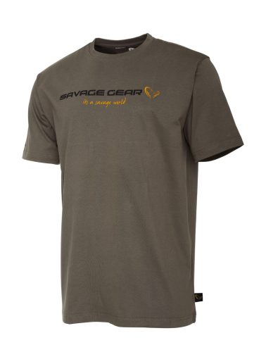 SG4 LOGO T-SHIRT S LODEN GREEN