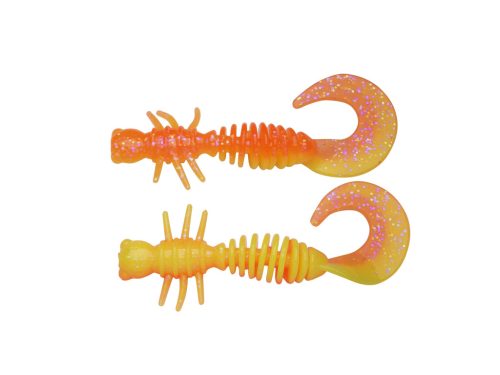 PWRBT PWR Curly 55mm FL Orng/Snsne Ylw