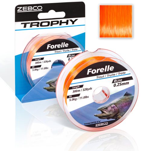 Ø 0,25mm Trophy Pisztráng H: 300m 328yds 5,0kg / 11,0lbs fluo orange