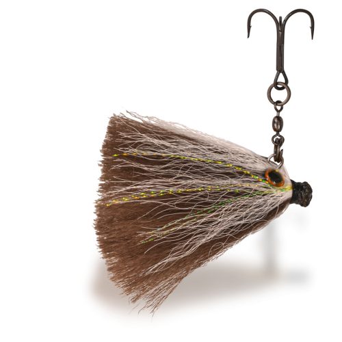 10g 6cm Mouse Jig Head fehér/barna #2