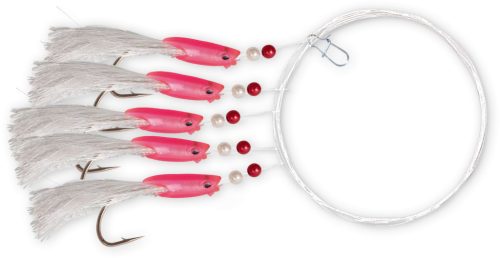 #2/0 Softfish Rig 5 Főzsinór Ø: 0,50mm rózsaszín