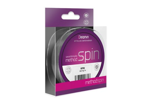 Delphin METHOD SPIN  szürke 0,10mm 1,0kg 300m monofil pergető zsinór