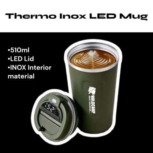 Thermo Inox LED Mug - hőfokkijelzős thermo bögre 