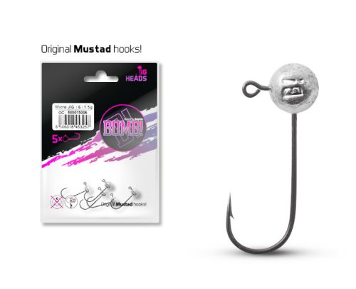 Micro jig fej Delphin BOMB! / 5db 12g-5/0