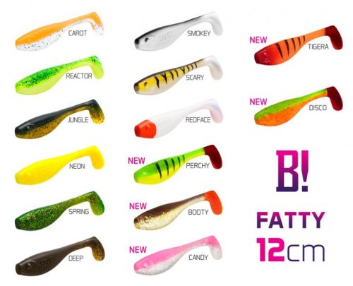 BOMB! Gumihal Fatty / 5db 12cm/SMOKEY