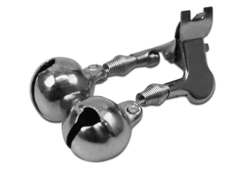 Csörgő Delphin, fémcsipesz / 1db - main