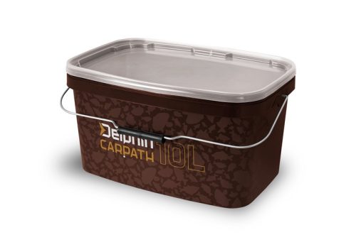 Szögletes horgász vödör és fedél Delphin CARPATH 5l 5l