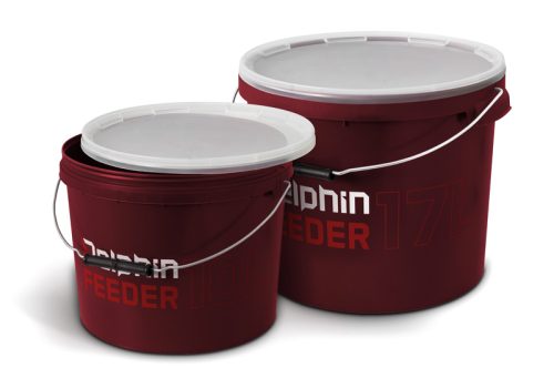 Kerek horgász vödör és fedél Delphin FEEDER 10l