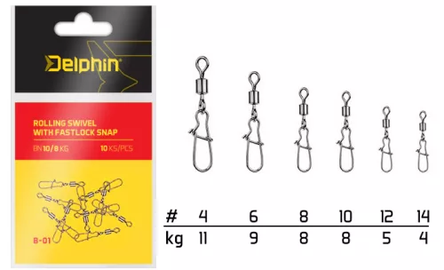 Rolling Swivel with Fastlock Snap - main