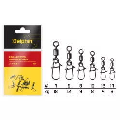 Rolling swivel with micro snap / 10db - main