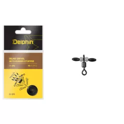 Inline swivel with rubber stopper - main