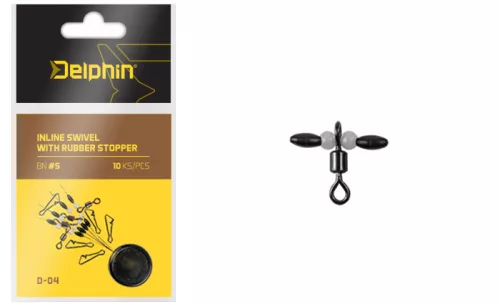Inline swivel with rubber stopper - main
