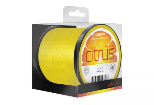 Delphin CITRUS / sárga 0,35mm 8,6kg 1100m monofil pontyozó zsinór