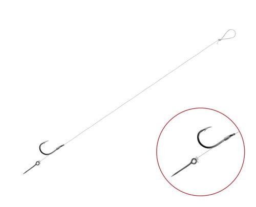 Feeder kötött horog előke Delphin FLR Sting / 6db 12cm #6
