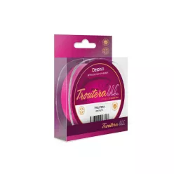   Delphin TROUTERA / rózsaszín 0,085mm 2,6kg 130m pergető és feeder zsinór