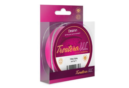 Delphin TROUTERA / rózsaszín 0,085mm 2,6kg 130m pergető és feeder zsinór