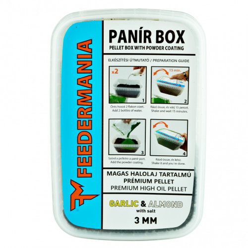 FEEDERMANIA PANÍR BOX 3 MM GARLIC AND ALMOND