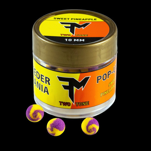 FEEDERMANIA POP-UP BOILIE TWO TONE 10 MM SWEET PINEAPPLE